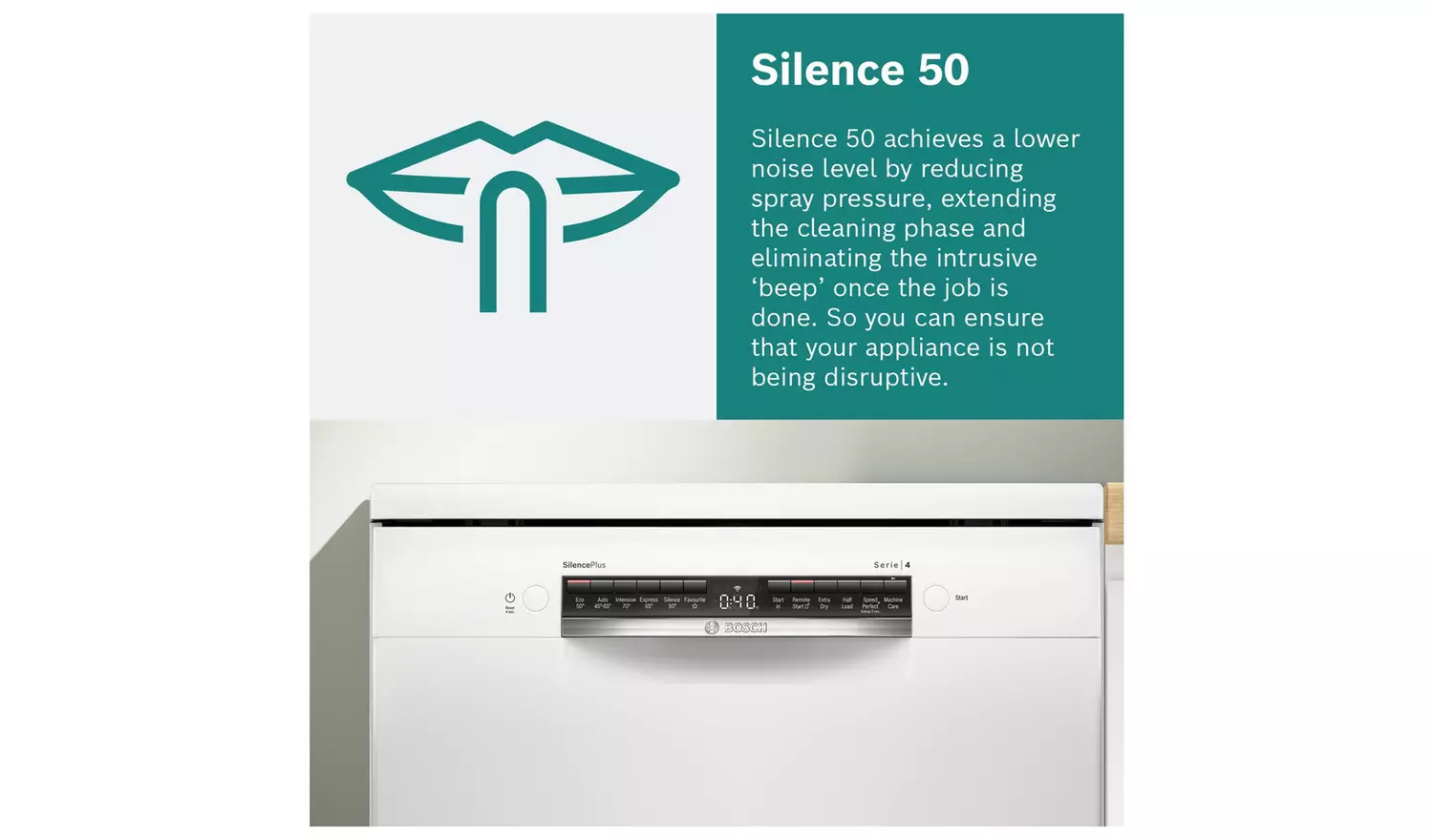 Bosch SMS26AW08G Full Size Dishwasher - White