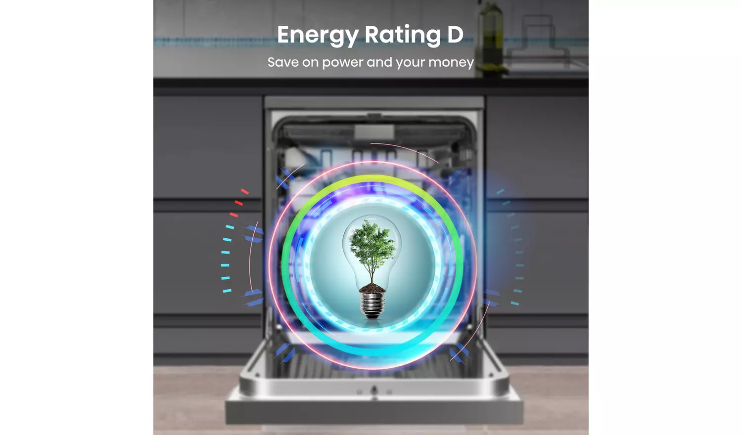 Hisense HS643D60XUK Full Size Dishwasher - S/Steel