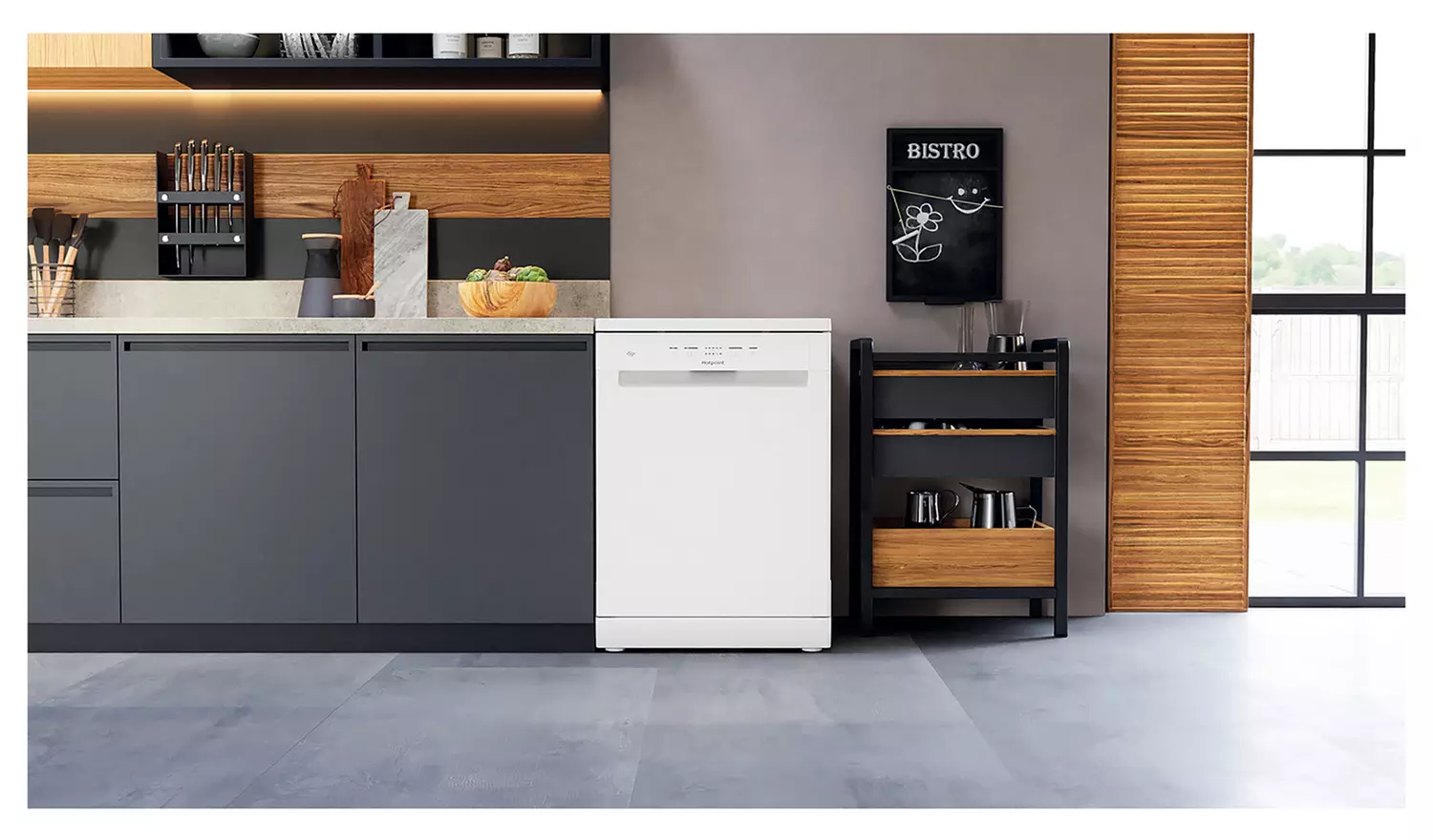 Hotpoint H2F HL626 UK Full Size Dishwasher - White