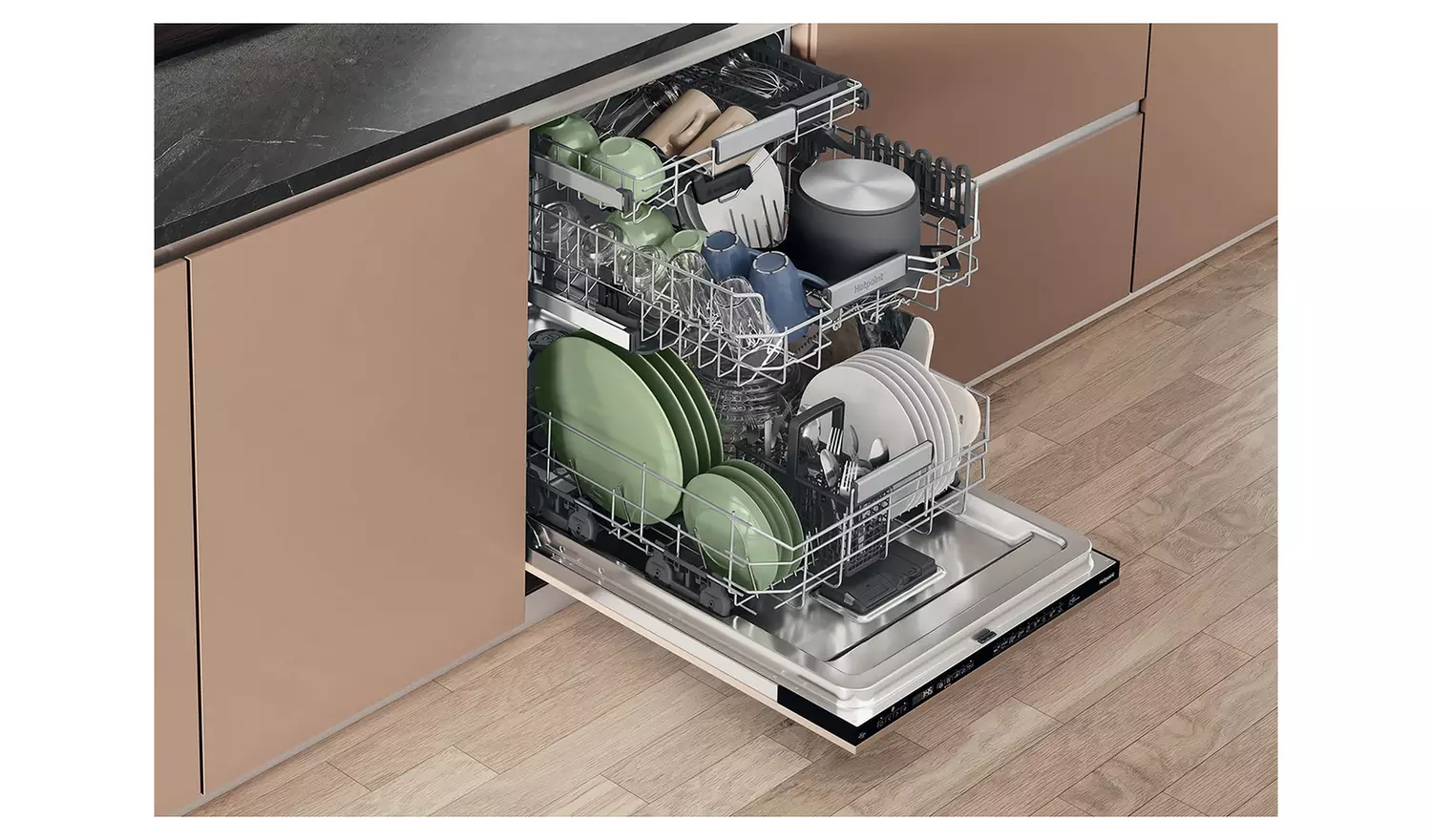 Hotpoint H8I HP42 L UK Full Size Integrated Dishwasher