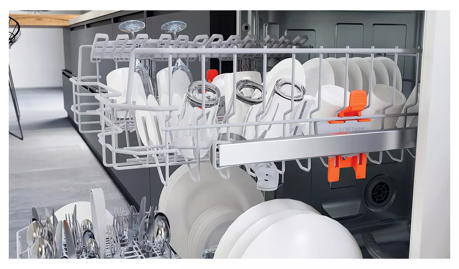Hotpoint H2F HL626 UK Full Size Dishwasher - White