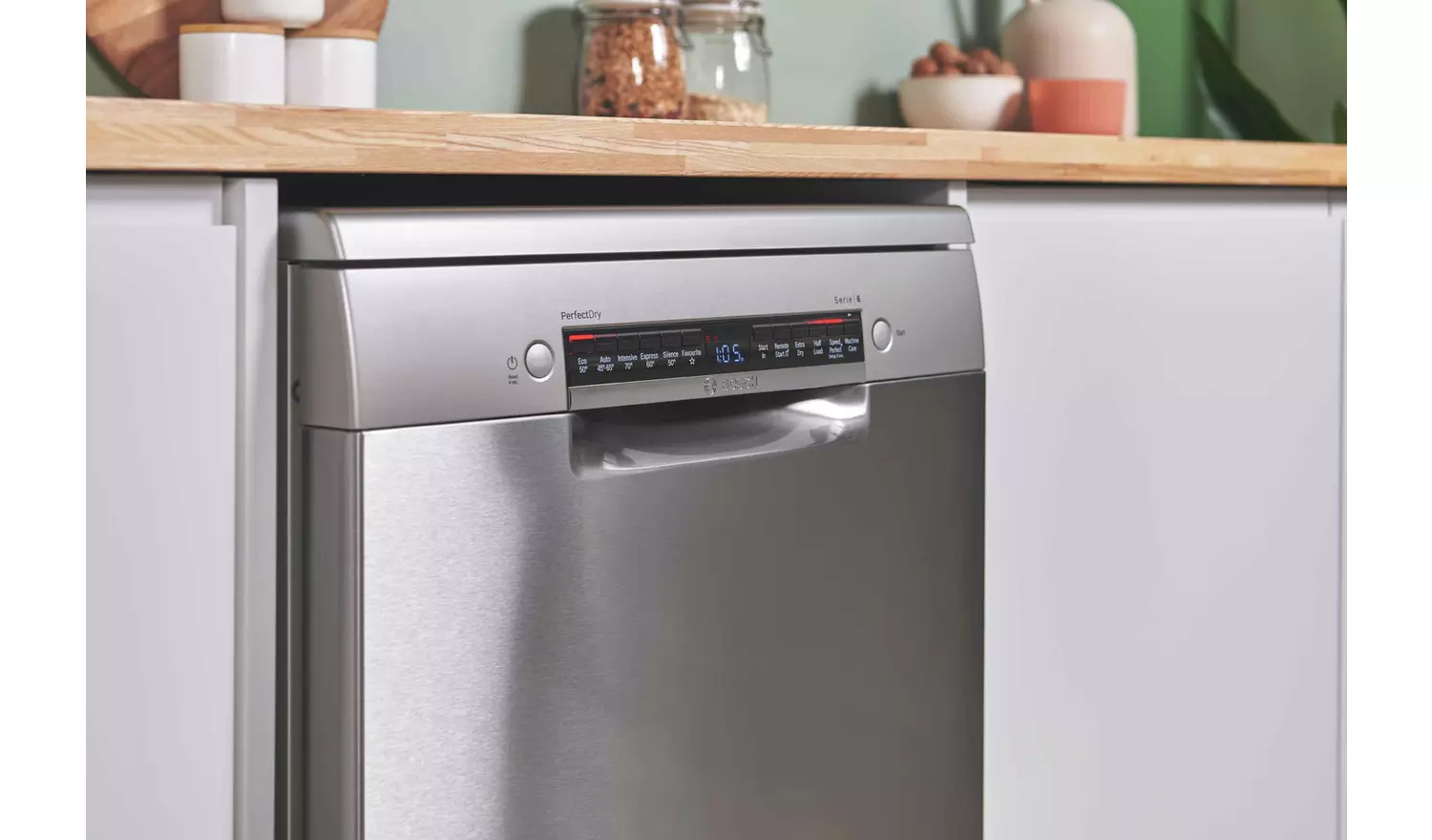 Bosch SMS6ZCI10G Full Size Dishwasher - Silver