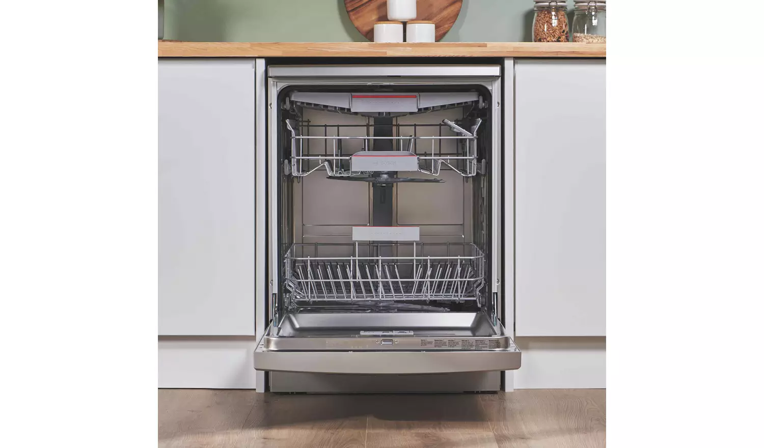 Bosch SMS6ZCI10G Full Size Dishwasher - Silver