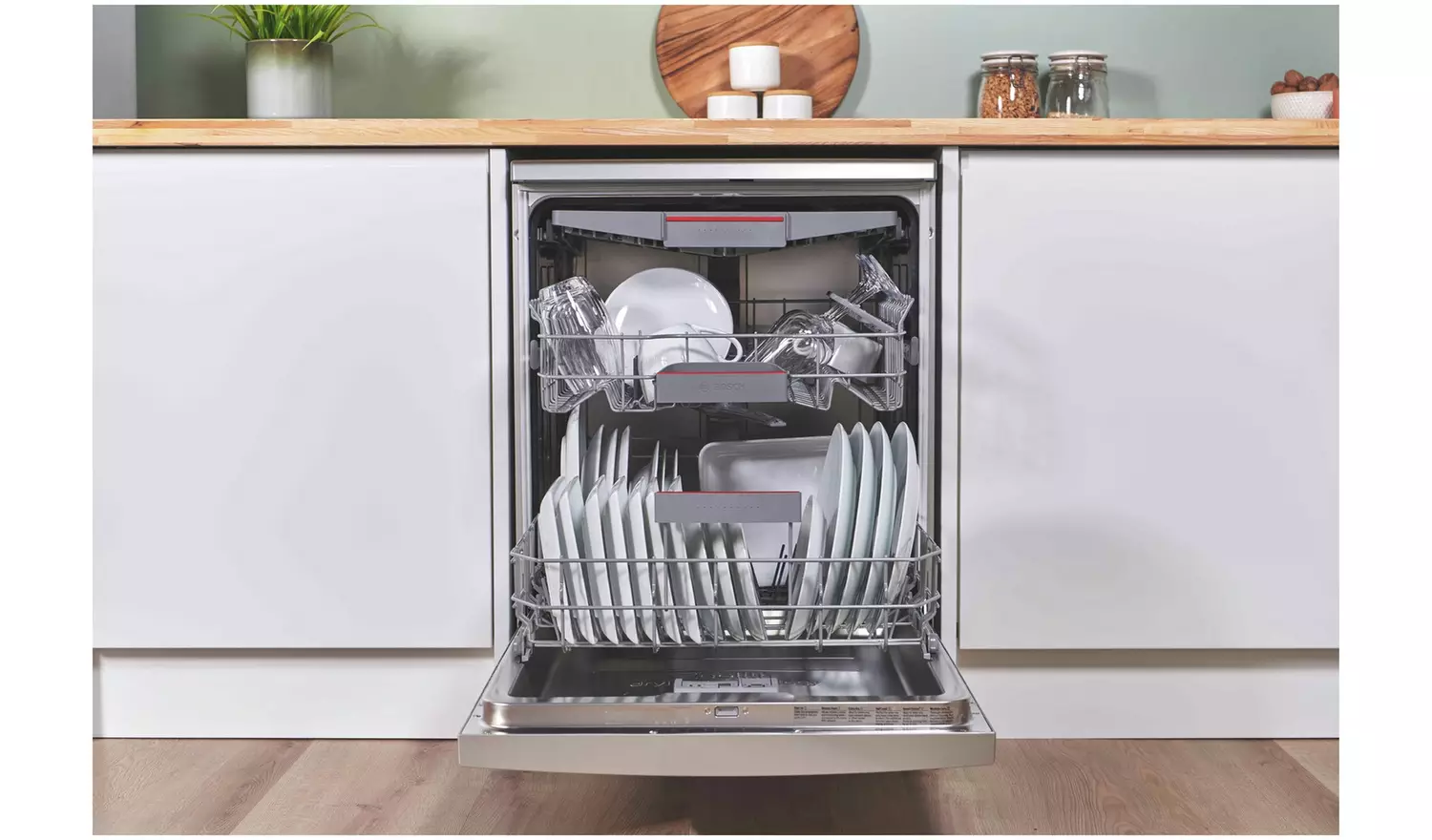 Bosch SMS6ZCI10G Full Size Dishwasher - Silver