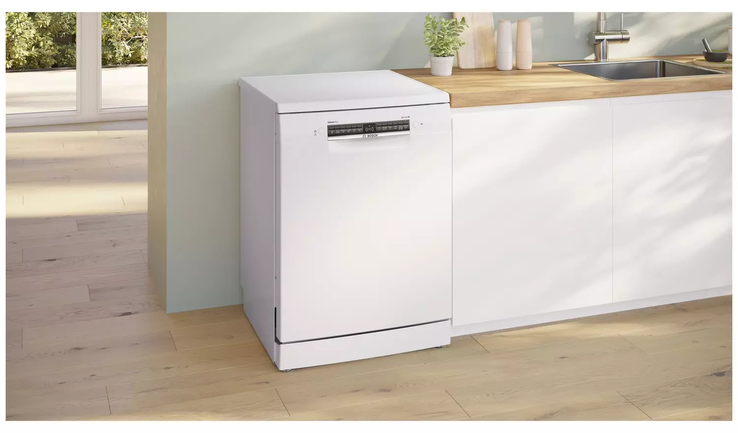 Bosch SMS4EKW06G Full Size Dishwasher - White