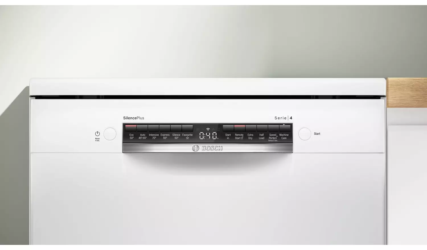 Bosch SMS4EKW06G Full Size Dishwasher - White