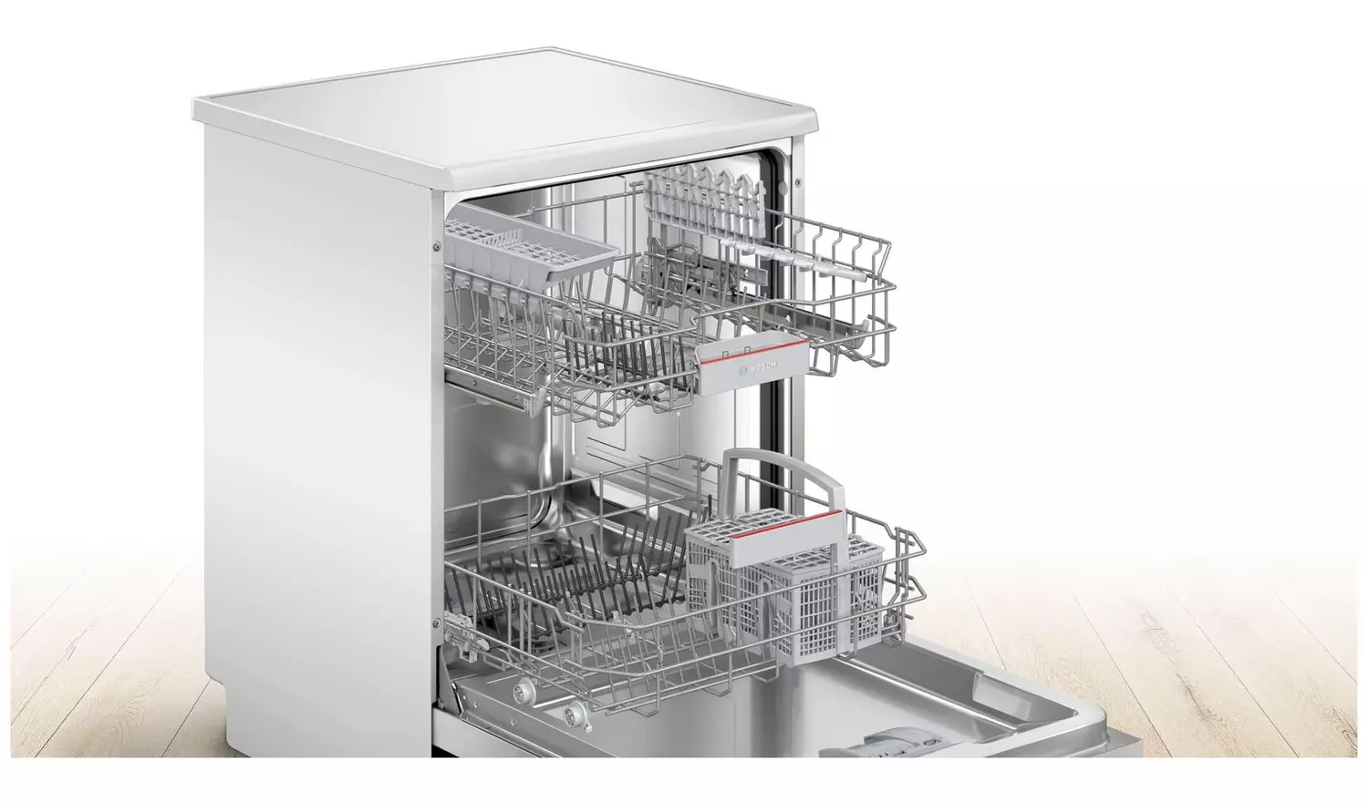 Bosch SMS4EKW06G Full Size Dishwasher - White
