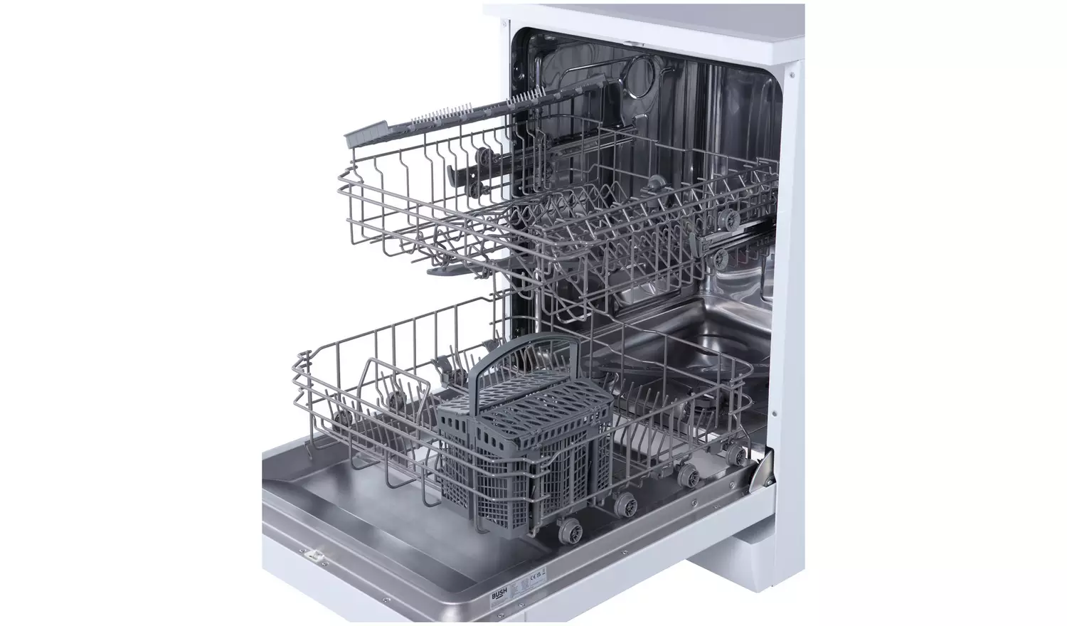 Bush DWFSE126W Full Size Dishwasher - White