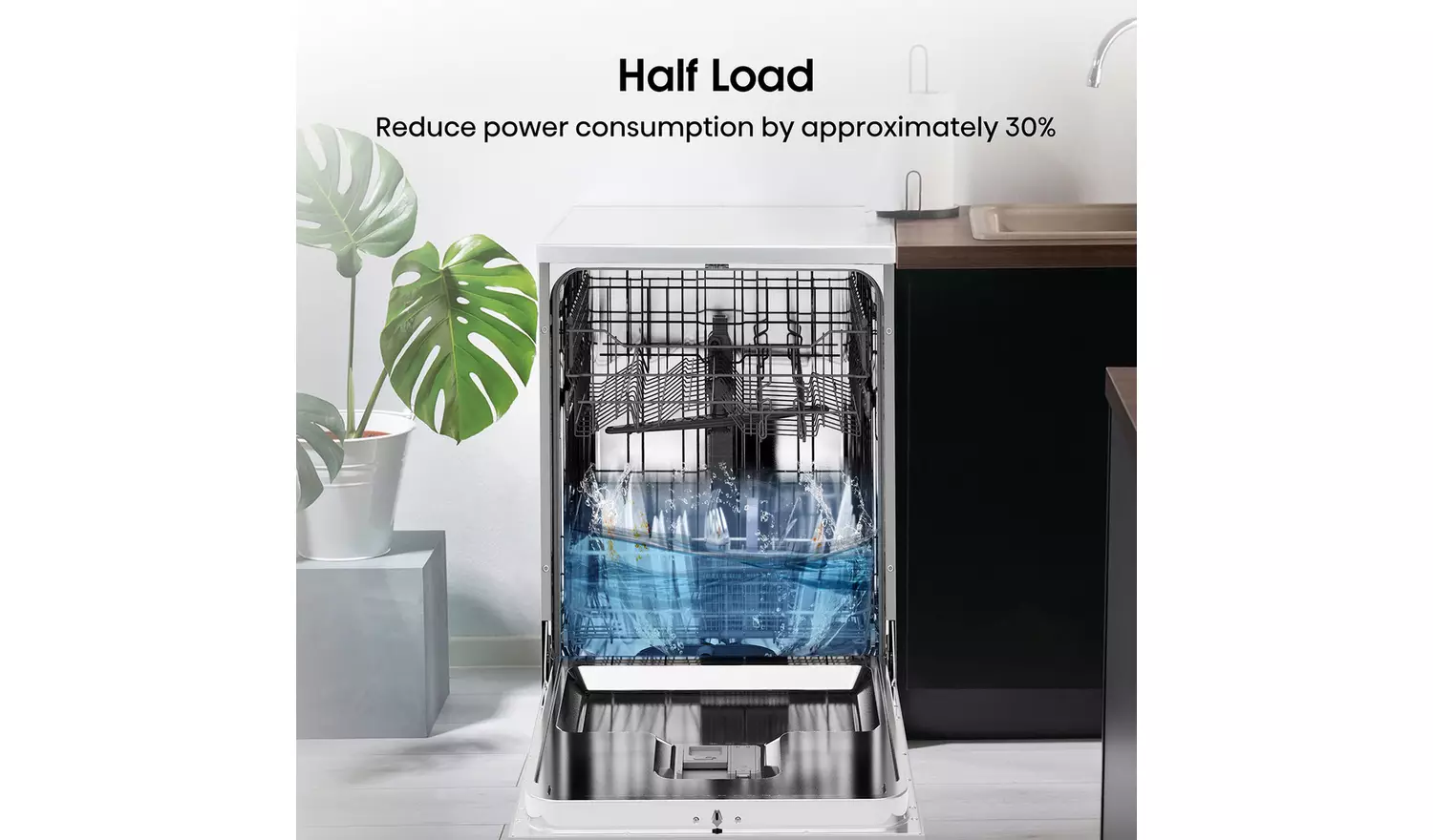 Hisense HS622E90WUK Full Size Dishwasher - White