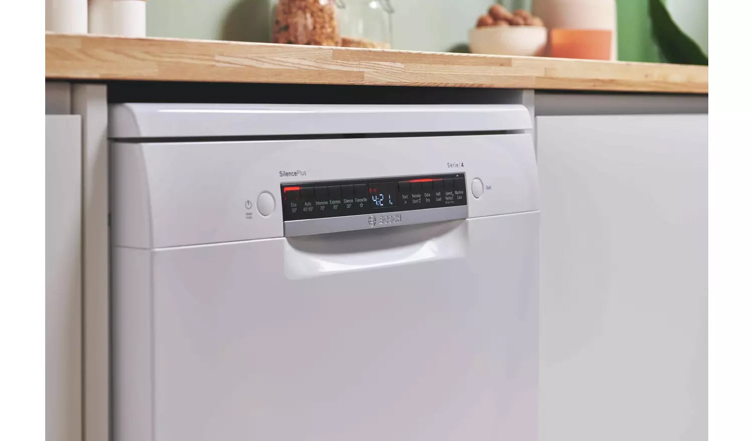 Bosch SMS4EKW06G Full Size Dishwasher - White