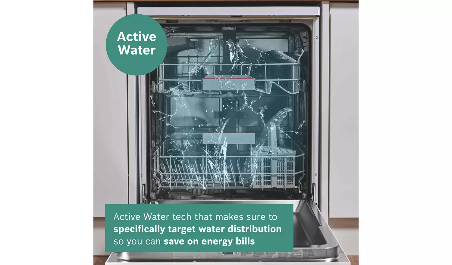 Bosch SMS4EKW06G Full Size Dishwasher - White