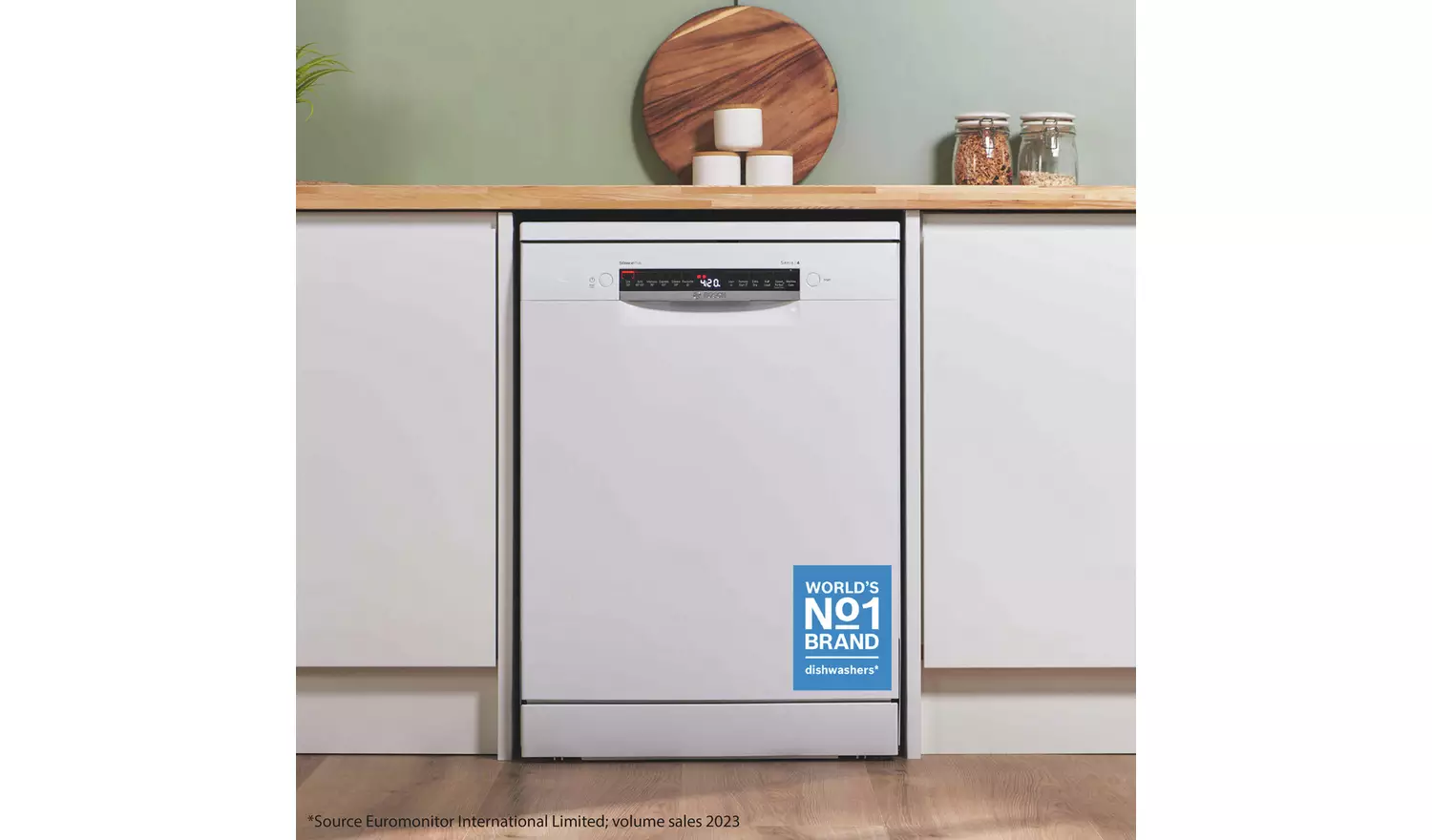 Bosch SMS4EKW06G Full Size Dishwasher - White