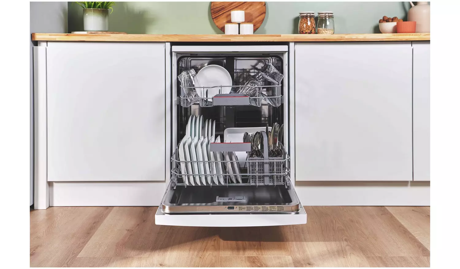 Bosch SMS4EKW06G Full Size Dishwasher - White