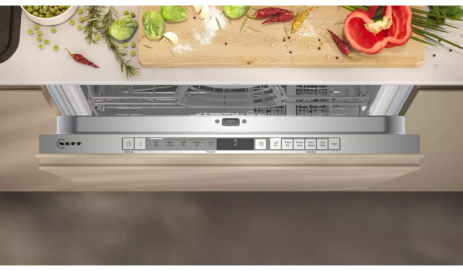 Neff S153HKX03G Full Size Integrated Dishwasher - S/Steel