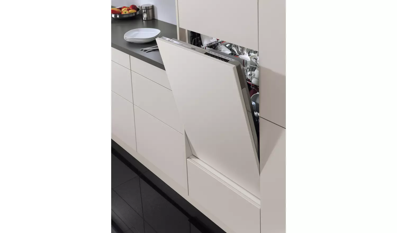 AEG FSX51407Z Slimline Integrated Dishwasher - White