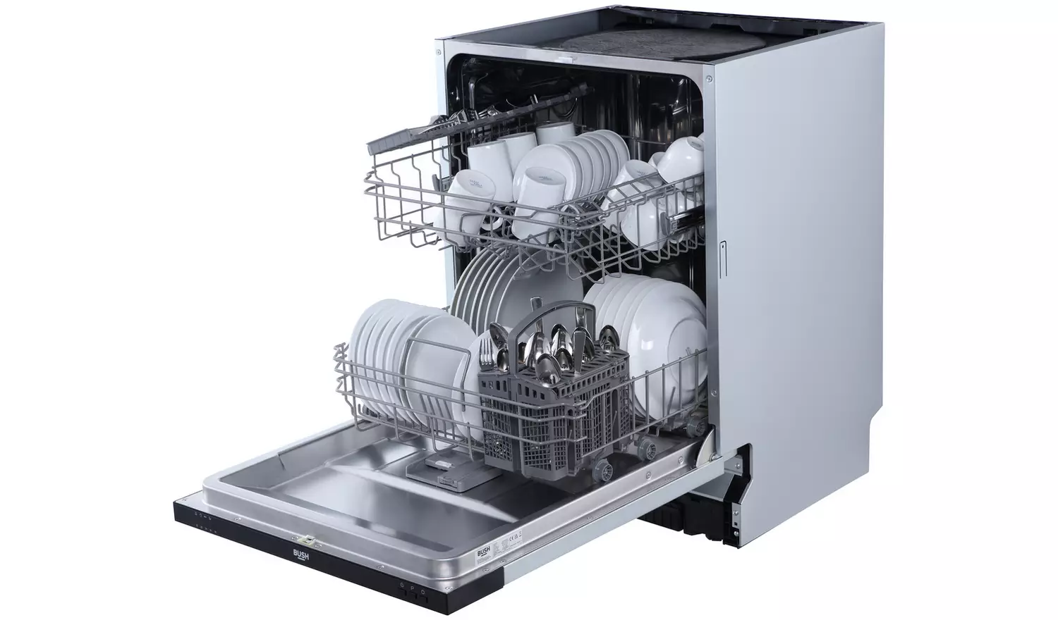 Bush DWFSEINT124W Full Size Dishwasher - integrated
