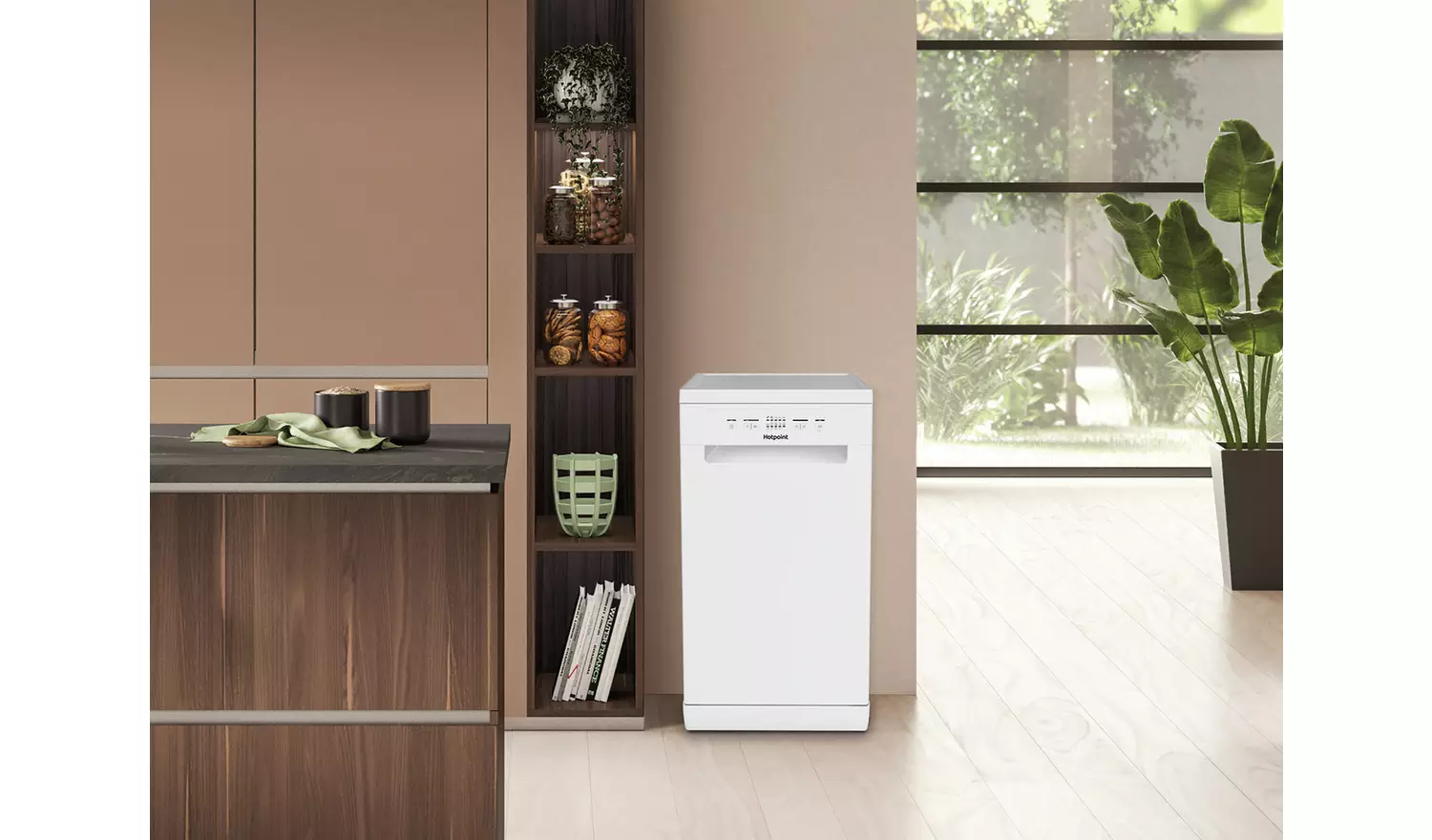 Hotpoint HP2FE10CS90WUK Slimline Dishwasher - White