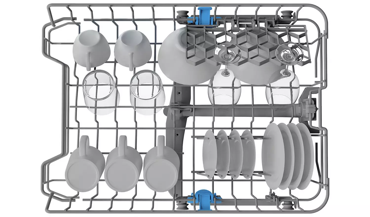 Indesit IN2FE10CS90SUK Slimline Dishwasher - Silver
