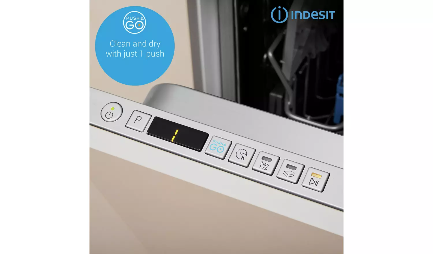 Indesit DFO3T133FUK Full Size Dishwasher - White