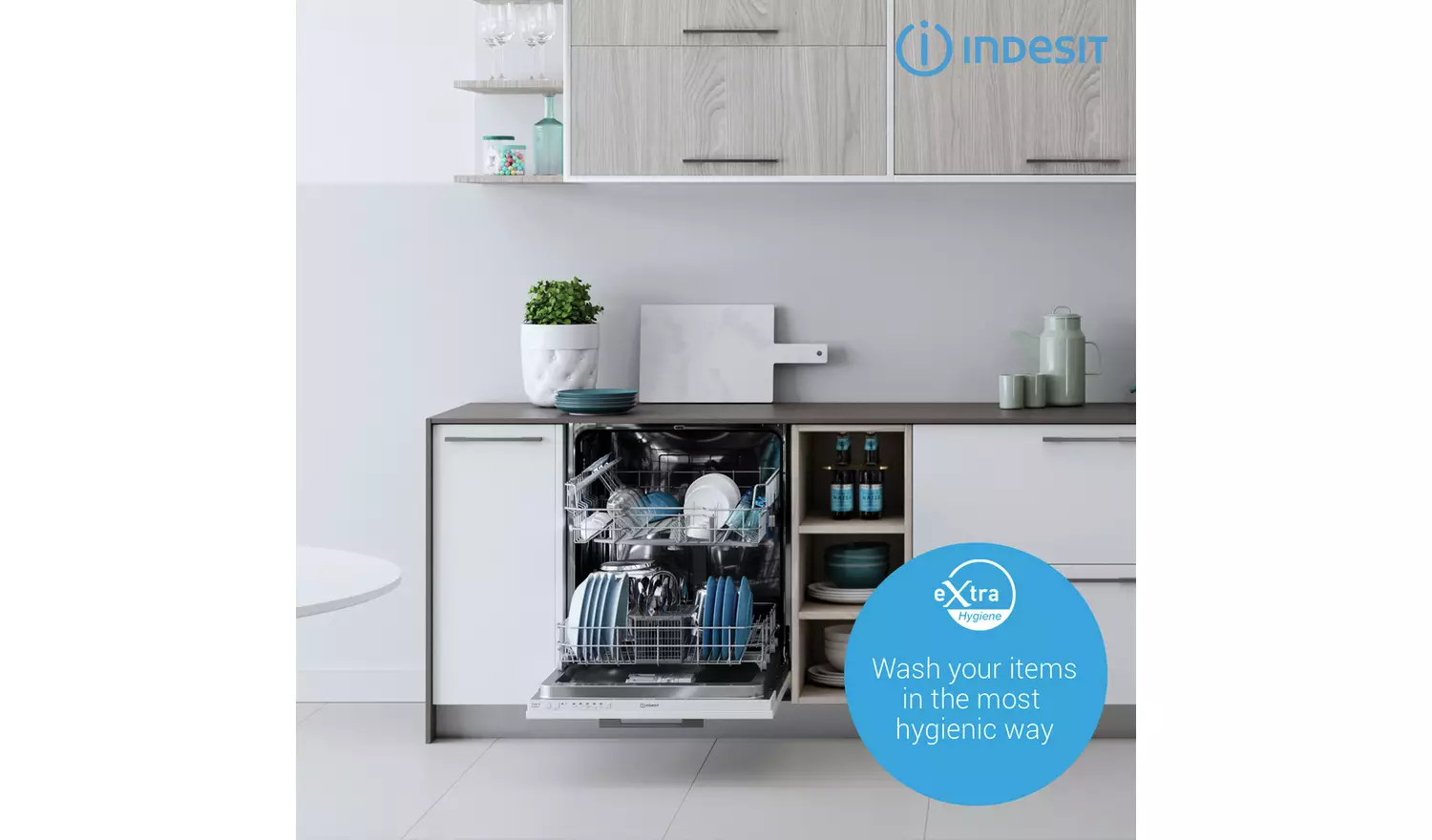 Indesit DFO3T133FUK Full Size Dishwasher - White