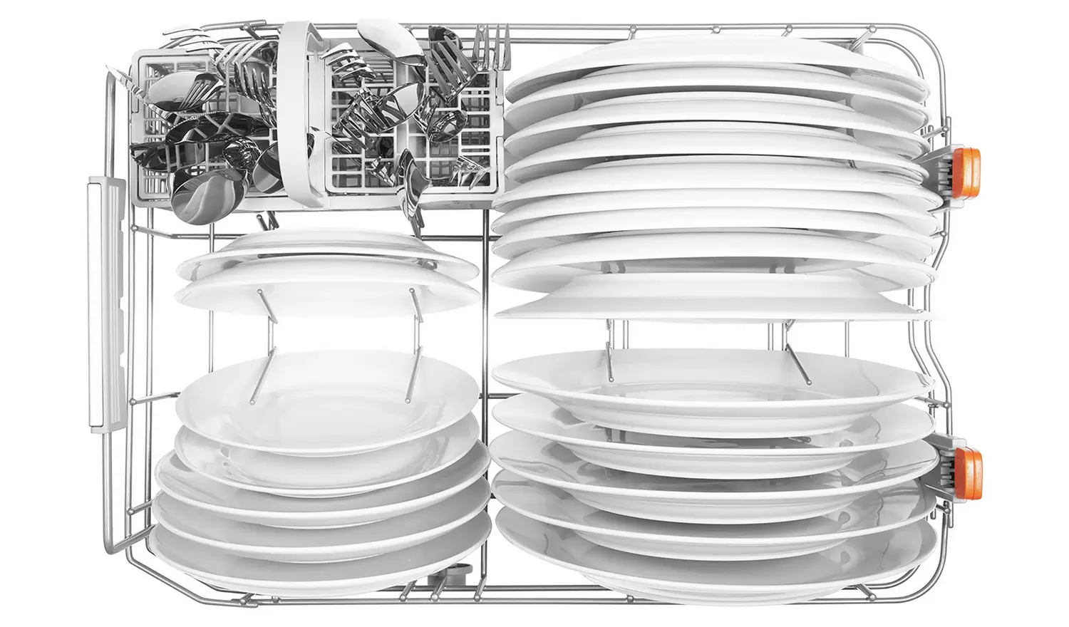 Hotpoint HSFO3T223WXUK Slimline Dishwasher - Stainless Steel