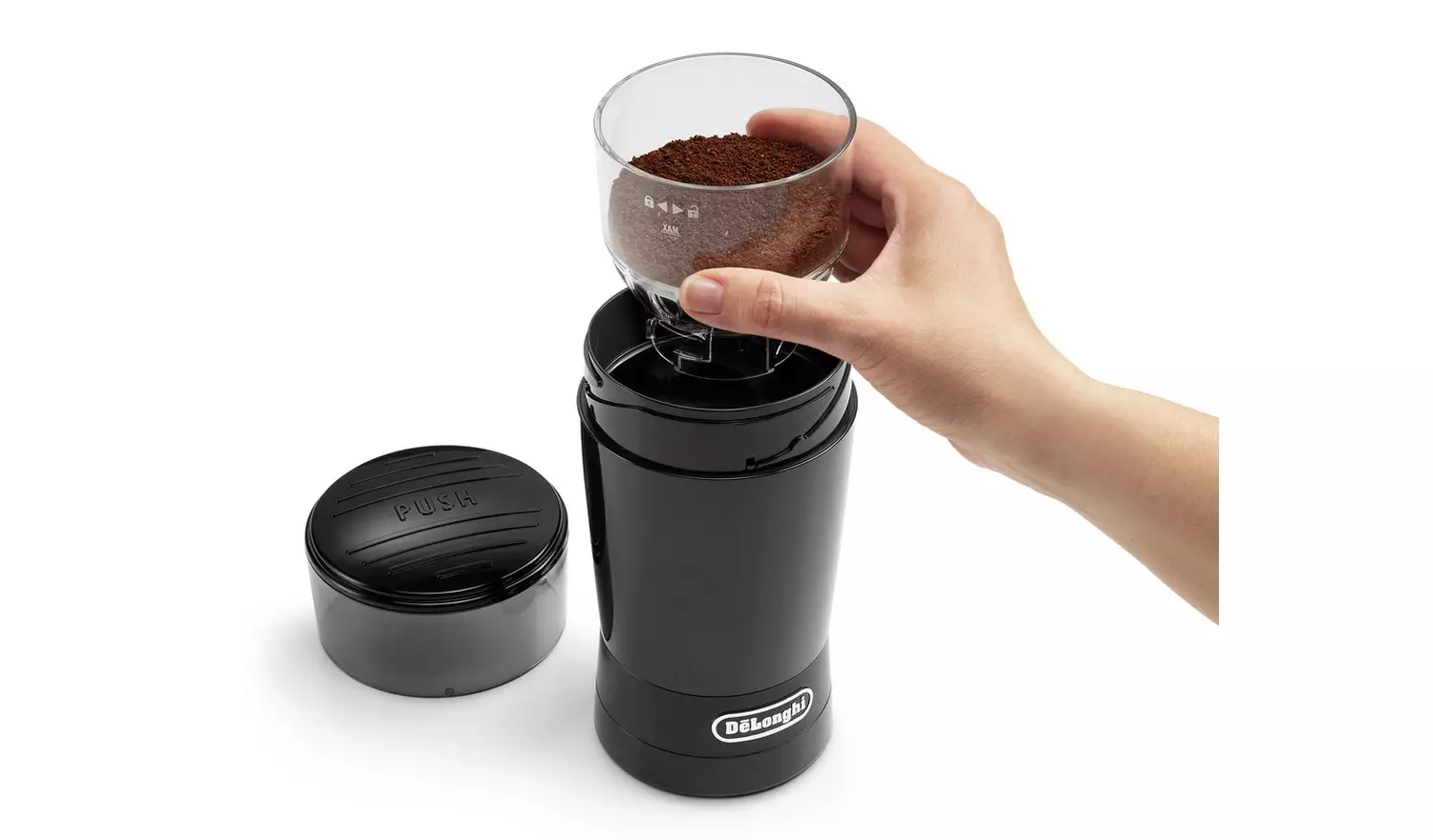 De'Longhi KG200 Coffee Bean Grinder - Black