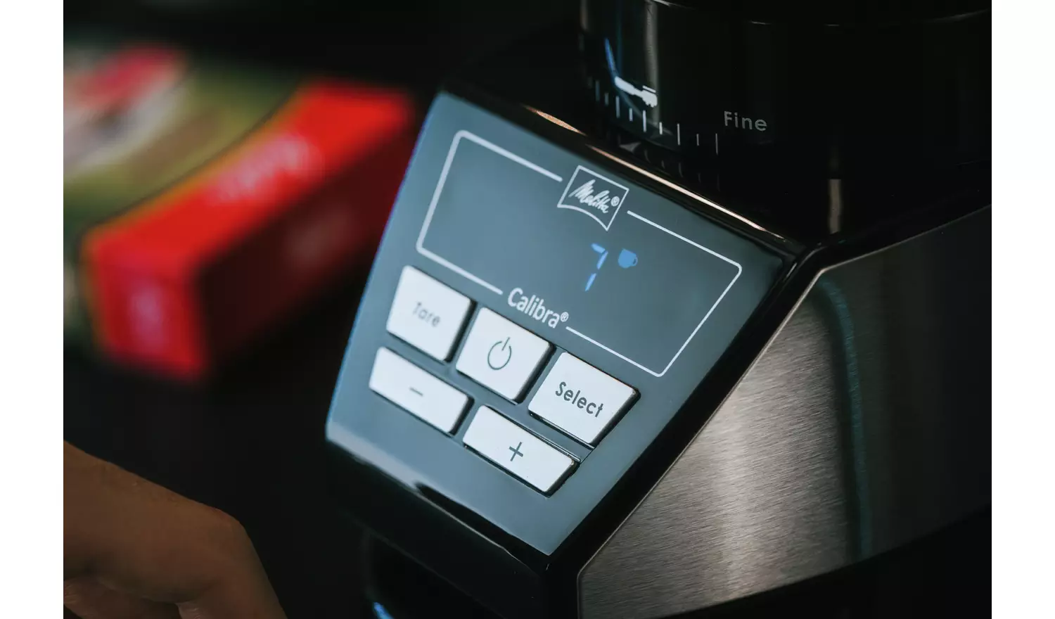 Melitta 6767054 Calibra Coffee Bean Grinder Stainless Steel