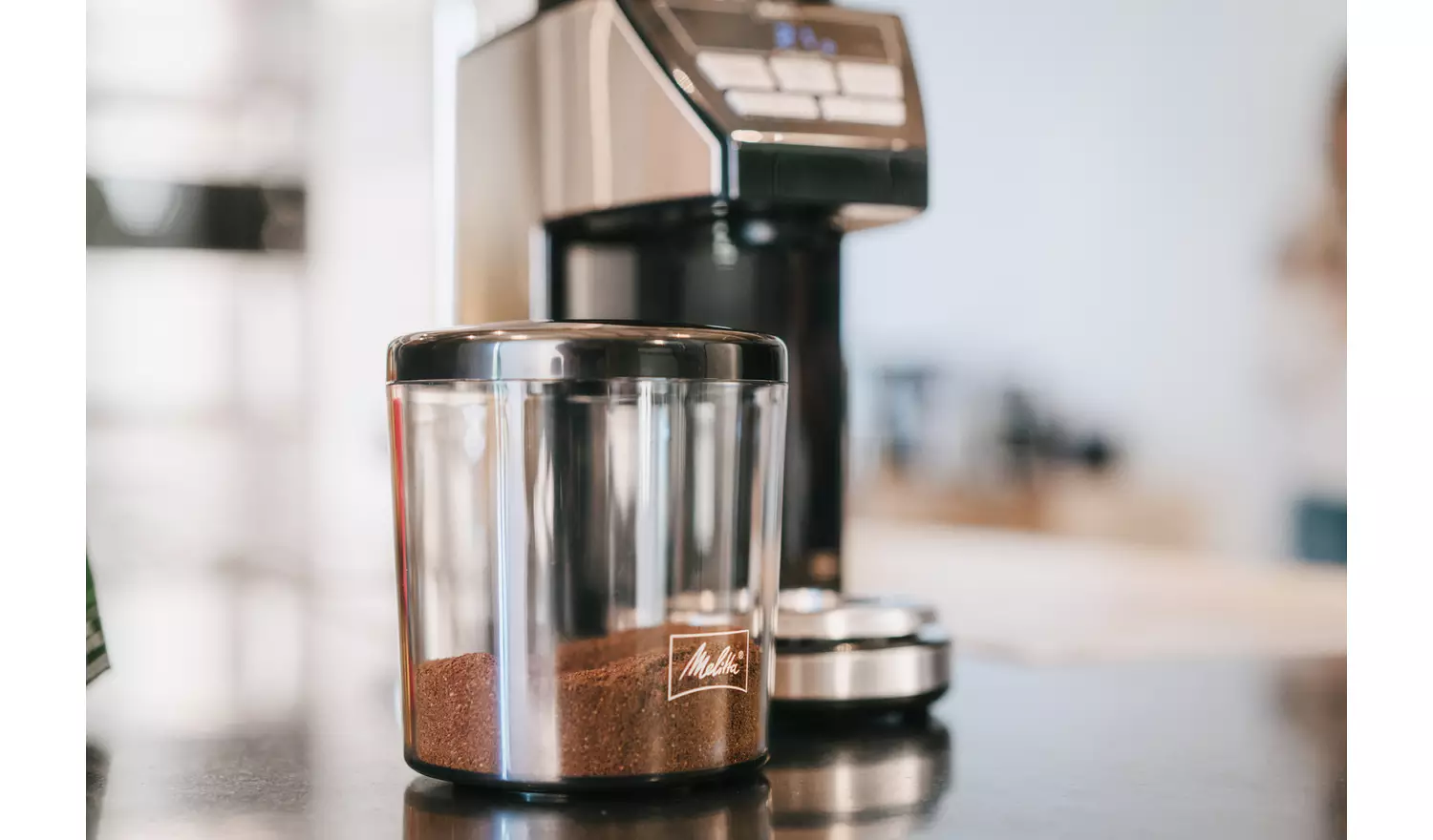 Melitta 6767054 Calibra Coffee Bean Grinder Stainless Steel