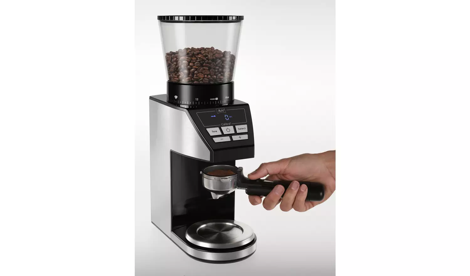 Melitta 6767054 Calibra Coffee Bean Grinder Stainless Steel