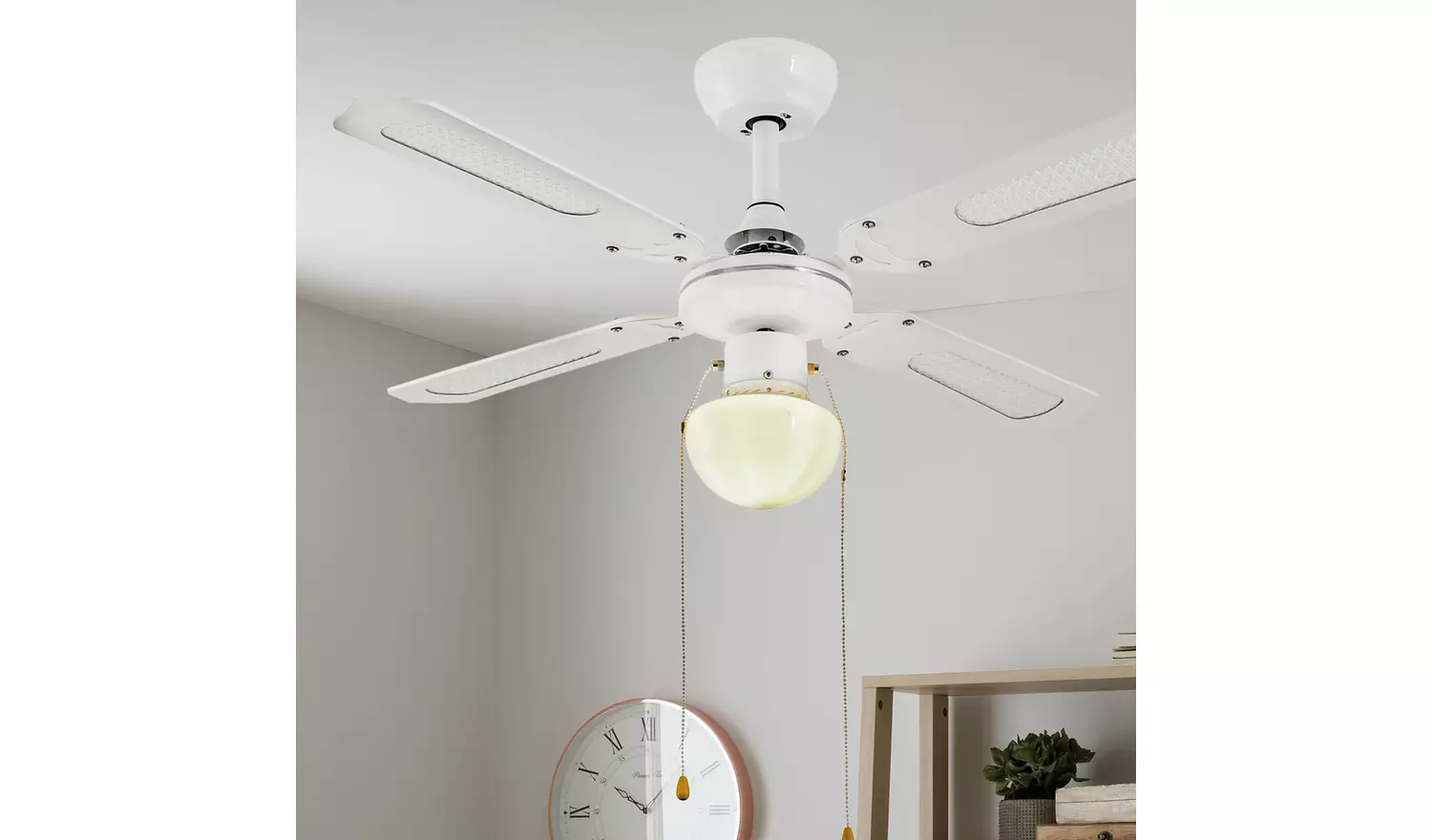 Argos Home Schoolhouse Fan - White