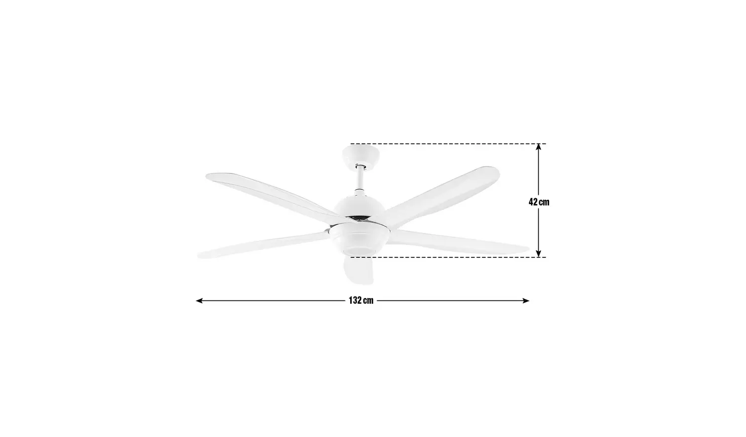 Argos Home Modern Remote Control Ceiling Fan - Black
