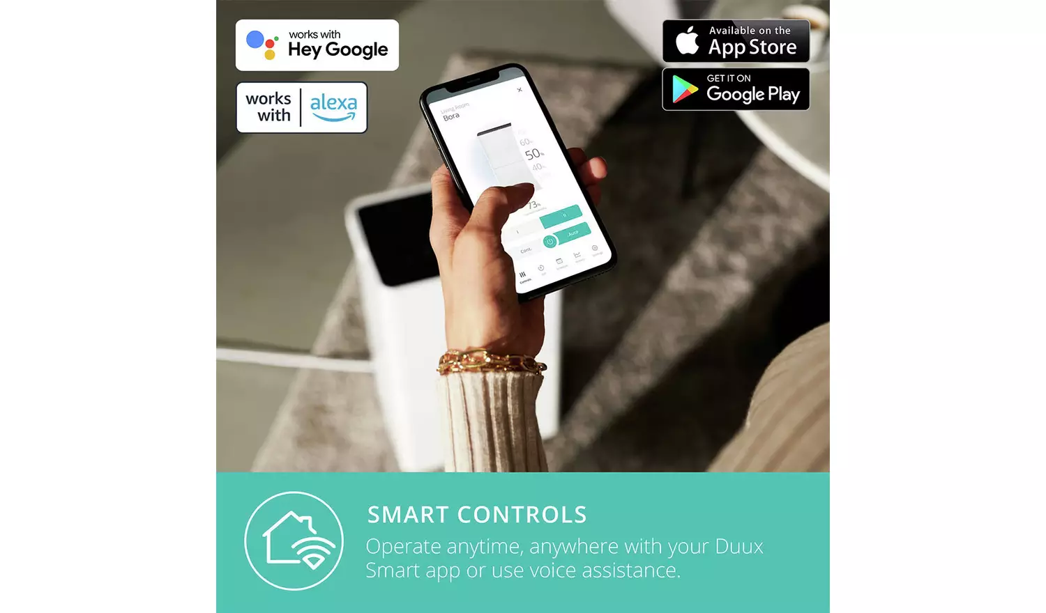 Duux DXDH02UK Bora Smart 20L Air Dehumidifier