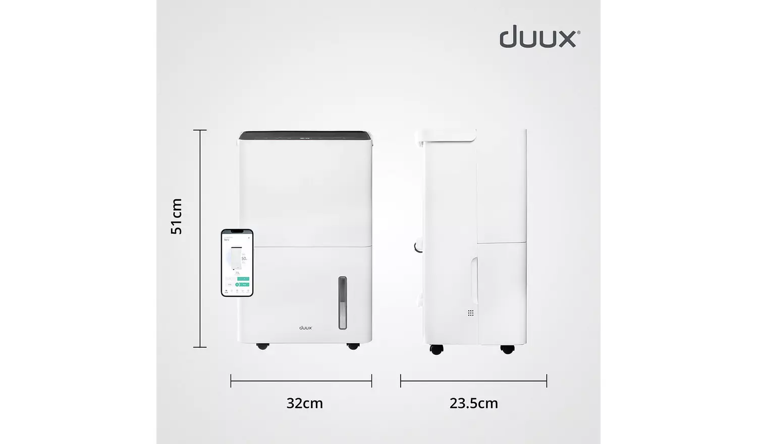 Duux DXDH02UK Bora Smart 20L Air Dehumidifier