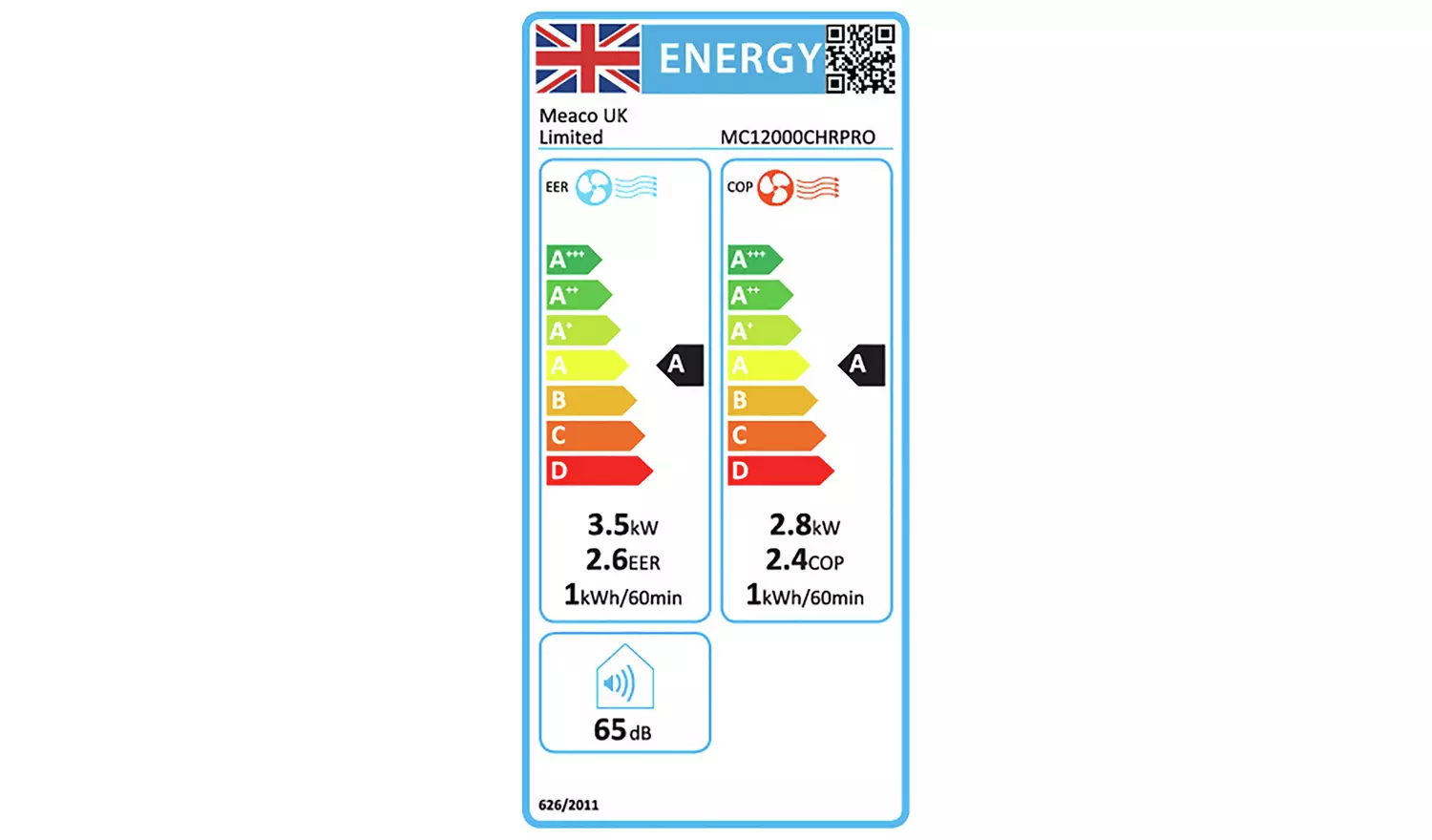 Meaco 12K MC12000CHBTU Air Conditioners, Heat & Dehumidifier