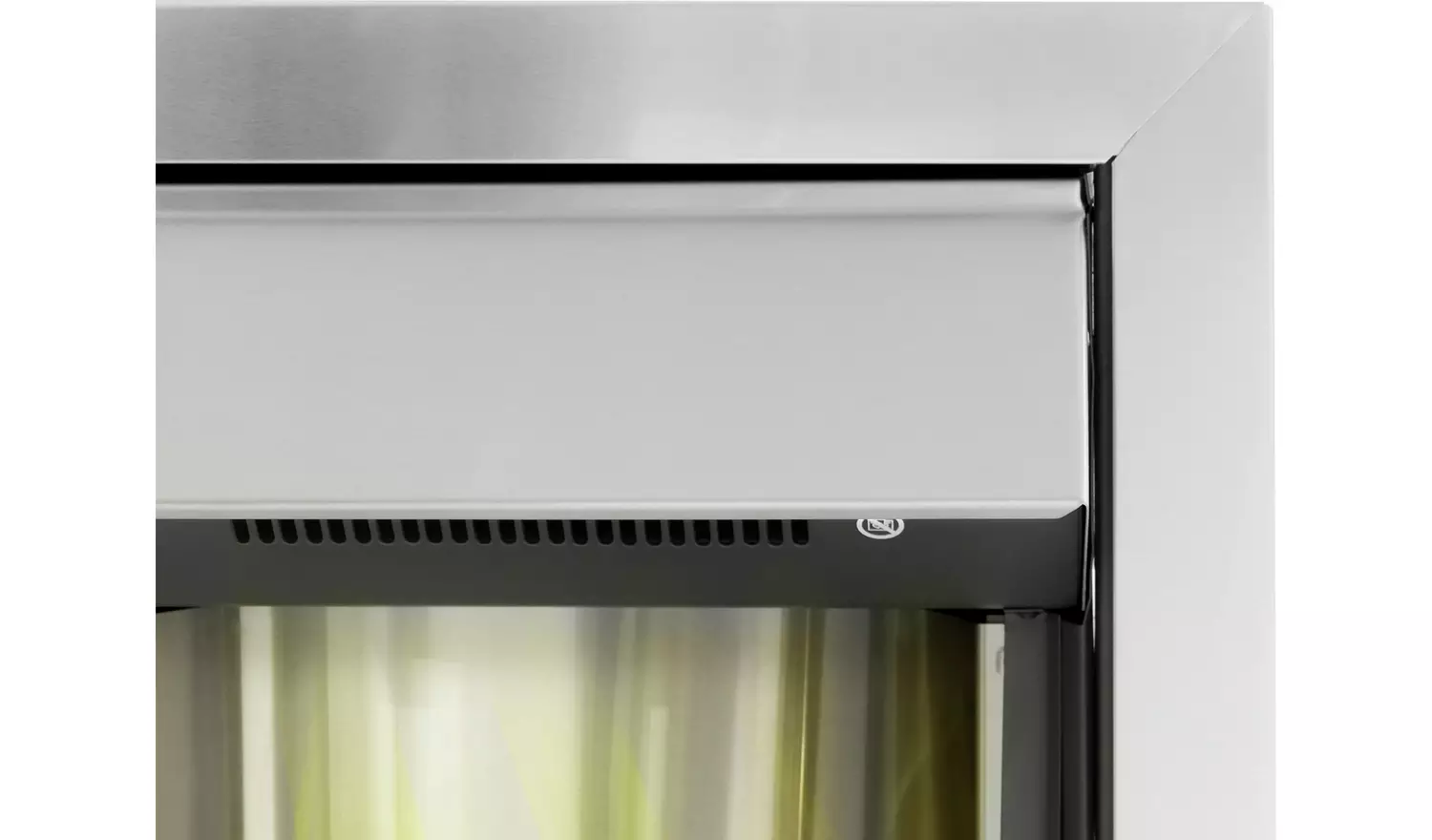 Adam Helios Electric Inset Fire - Brushed Steel