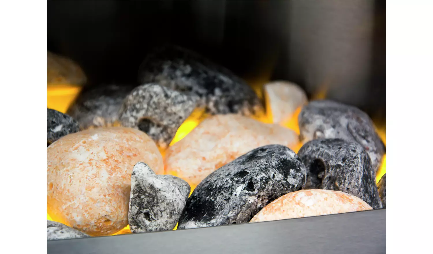 Adam Helios Electric Inset Fire - Brushed Steel