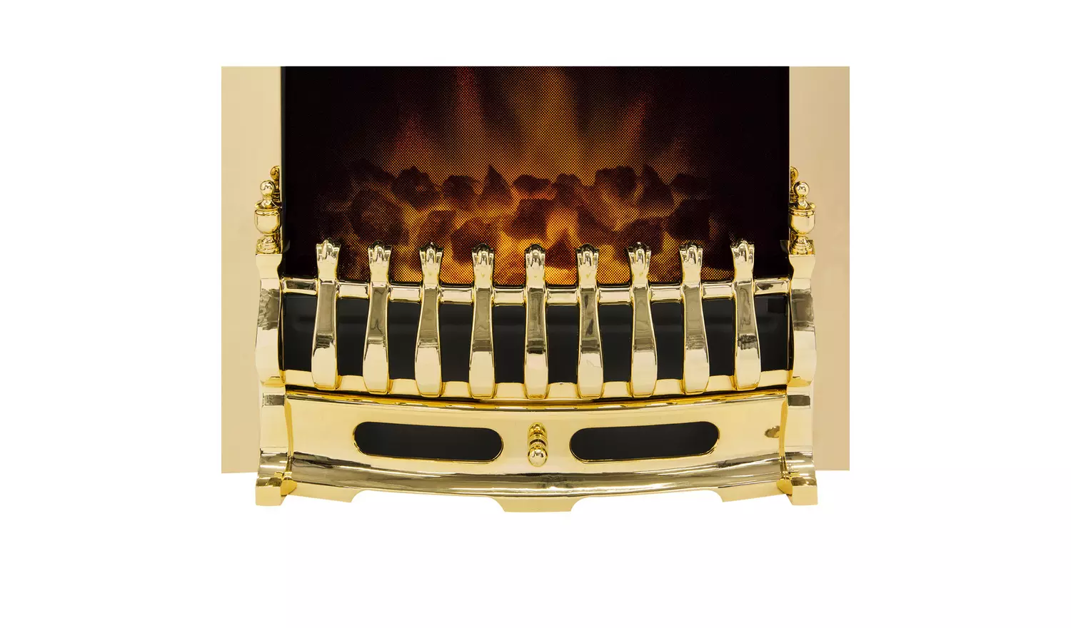 Adam Blenheim Electric Inset Fire - Brass