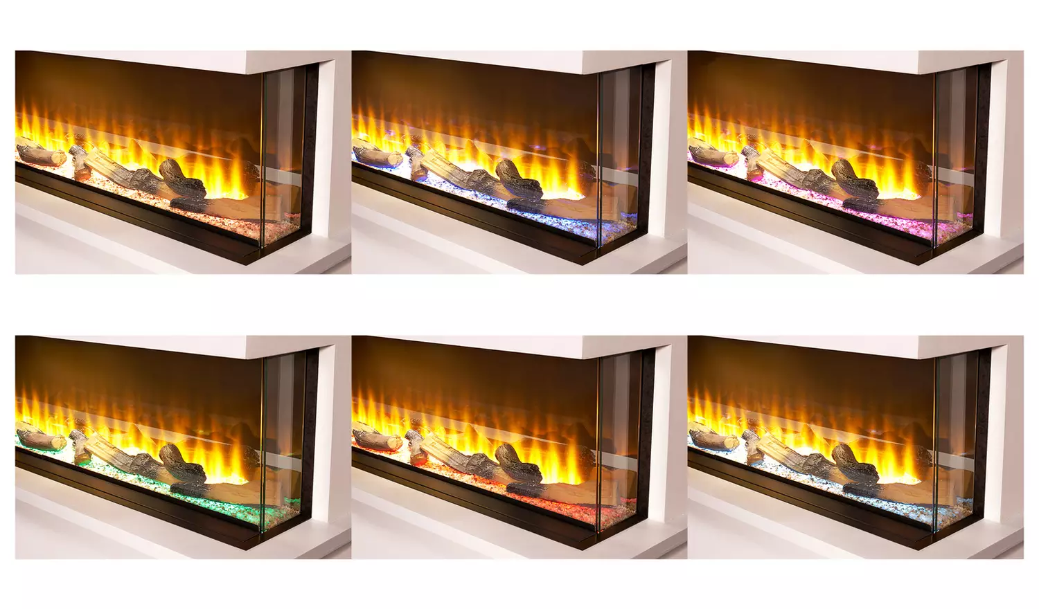 Adam Sahara Media 2kW 31 Inch Electric Wall Fire