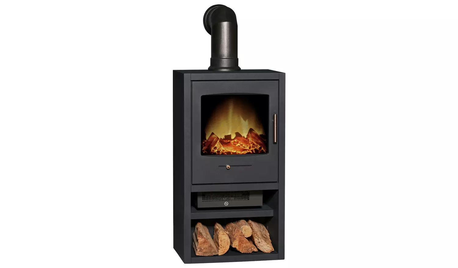Adam Bergen 1.8kW Electric Stove With Angled Pipe