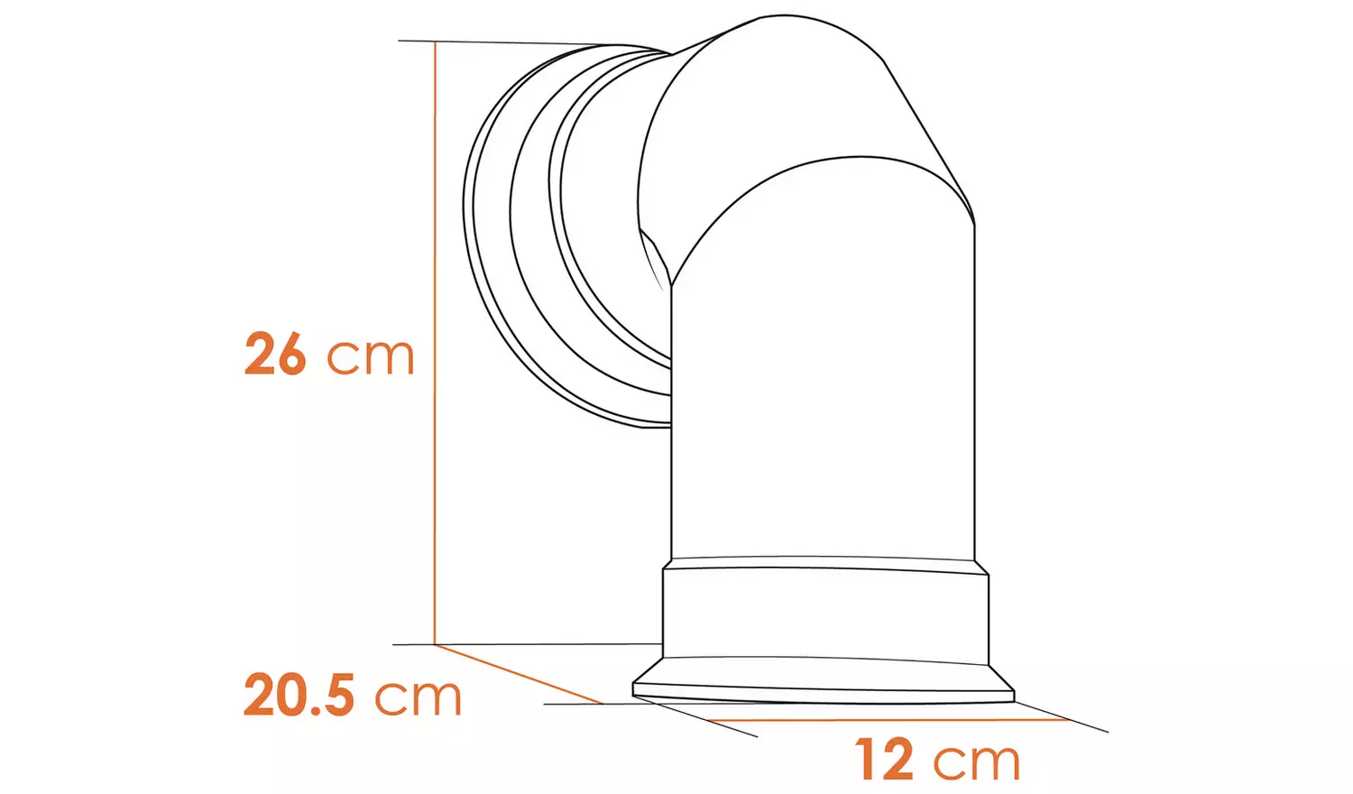 Adam Bergen 1.8kW Electric Stove With Angled Pipe