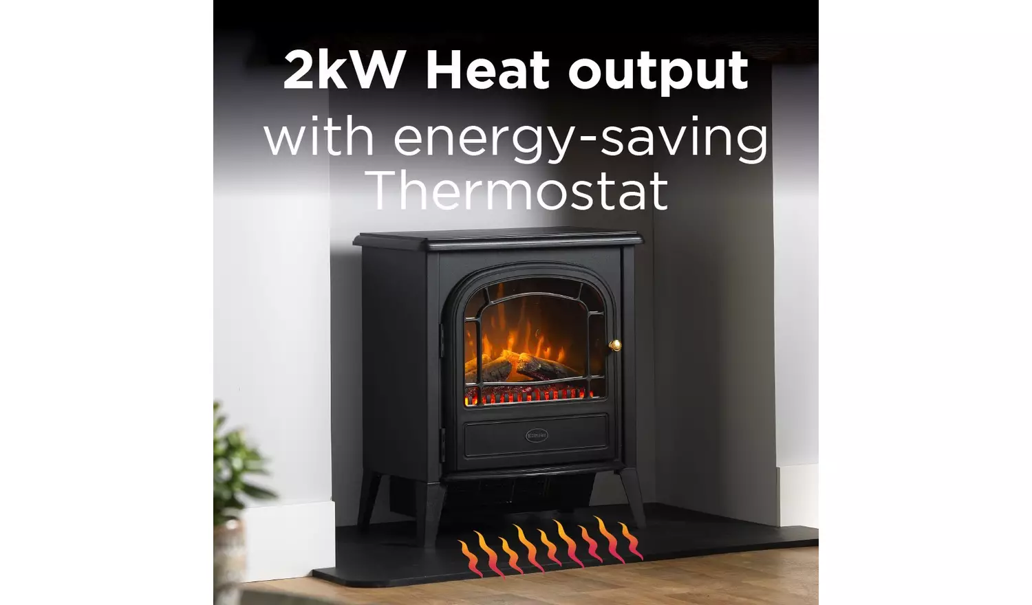 Dimplex Brayford 2kW Electric Freestanding Stove - Black