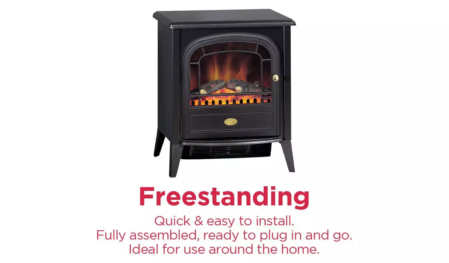 Dimplex Brayford 2kW Electric Freestanding Stove - Black