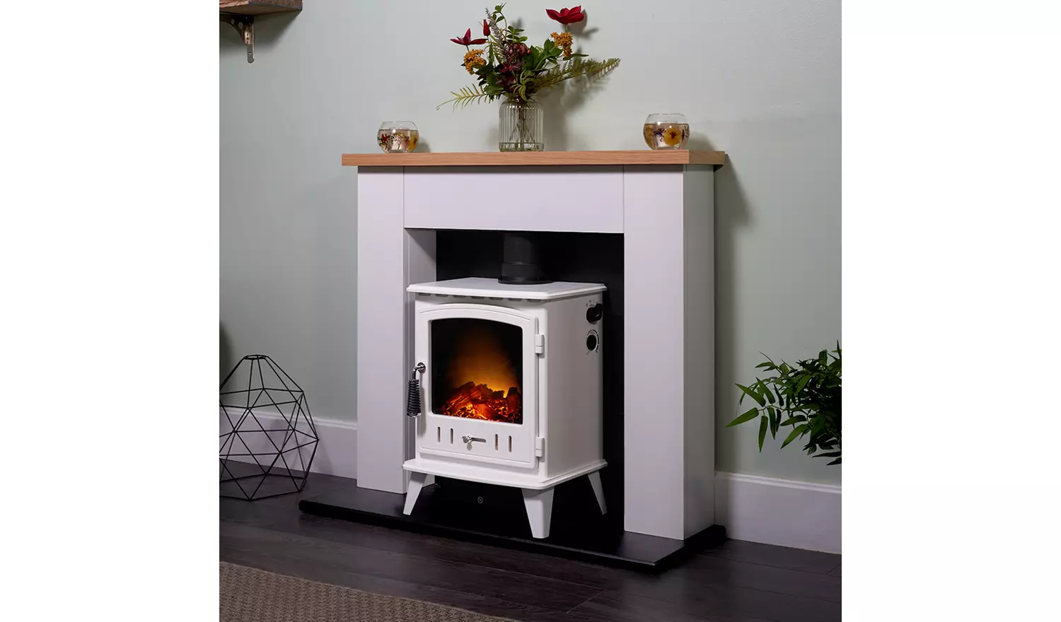 Adam Aviemore 1.8kW Electric Stove - White