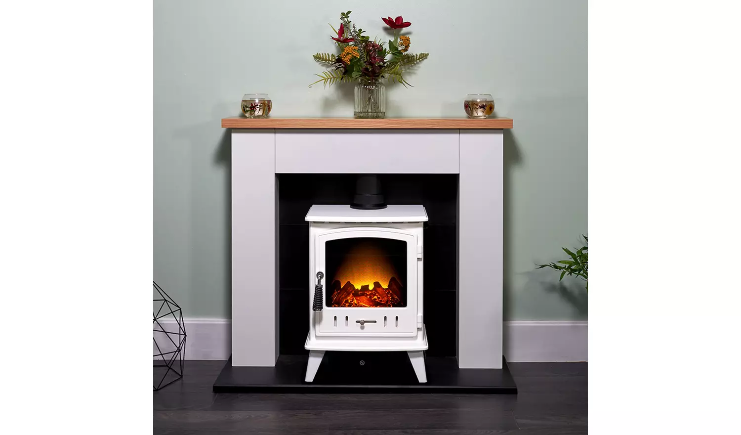 Adam Aviemore 1.8kW Electric Stove - White