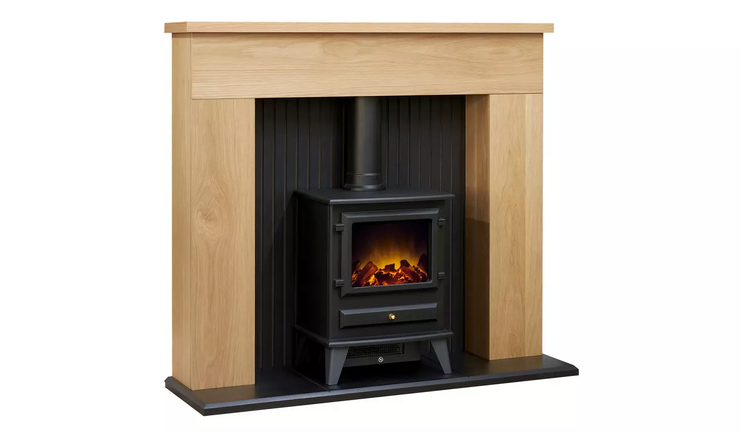 Adam Innsbruck with Hudson Electric Freestanding Stove Suite
