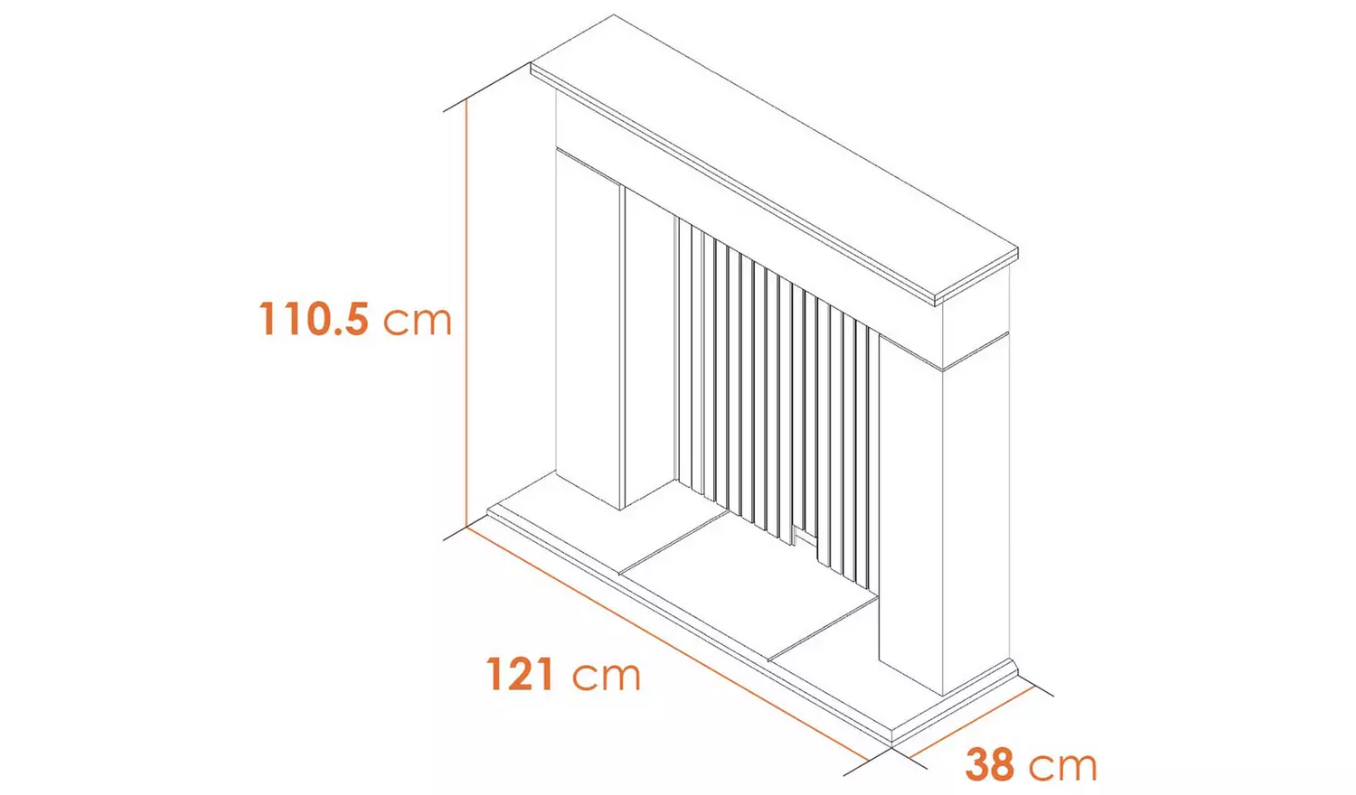 Adam Innsbruck with Hudson Electric Freestanding Stove Suite