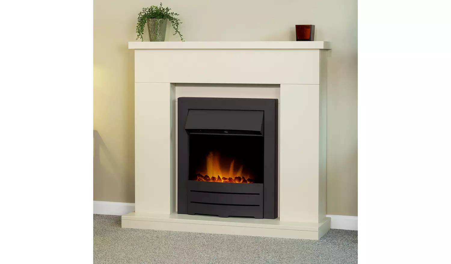 Adam Colorado 2kW Electric Inset Fire - Black
