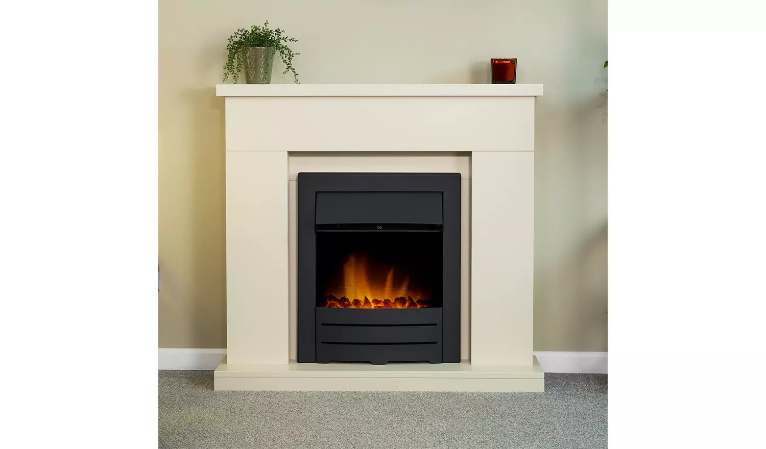 Adam Colorado 2kW Electric Inset Fire - Black