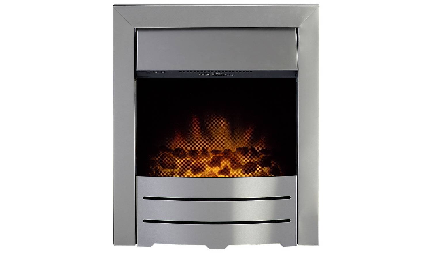 Adam Colorado 2kW Electric Inset Fire - Brushed Steel