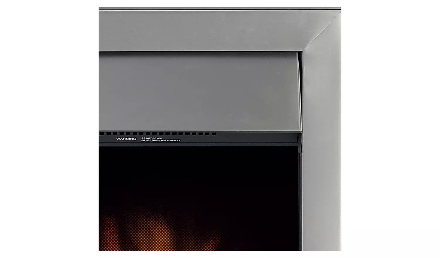 Adam Colorado 2kW Electric Inset Fire - Brushed Steel